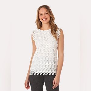 NWT Jude Connally Reagan Heart Lace Top XL
